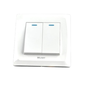 Belamy White 2 Gang 1 Way | BELAMY