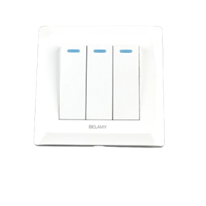 Belamy White 3 Gang 1 Way | BELAMY