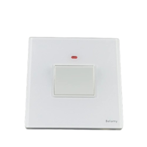 Belamy White DP Switch 20A | BE-Glass White