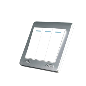 Belamy White-Grey 3 Gang 1 Way | BE-LANBAO