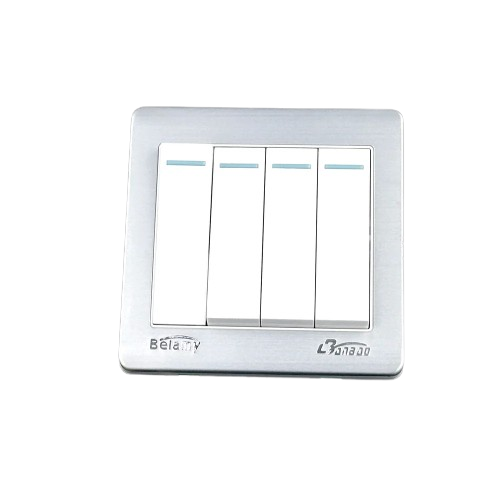 Belamy White-Grey 4 Gang 1 Way | BE-LANBAO Belamy White-Grey 4 Gang 1 Way | BE-LANBAO