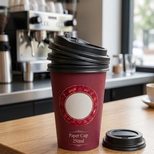 Paper Cup 250 ml With Cap